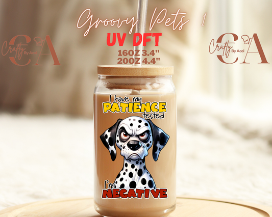 Sarcastic Funny Dogs UV DFT Decal