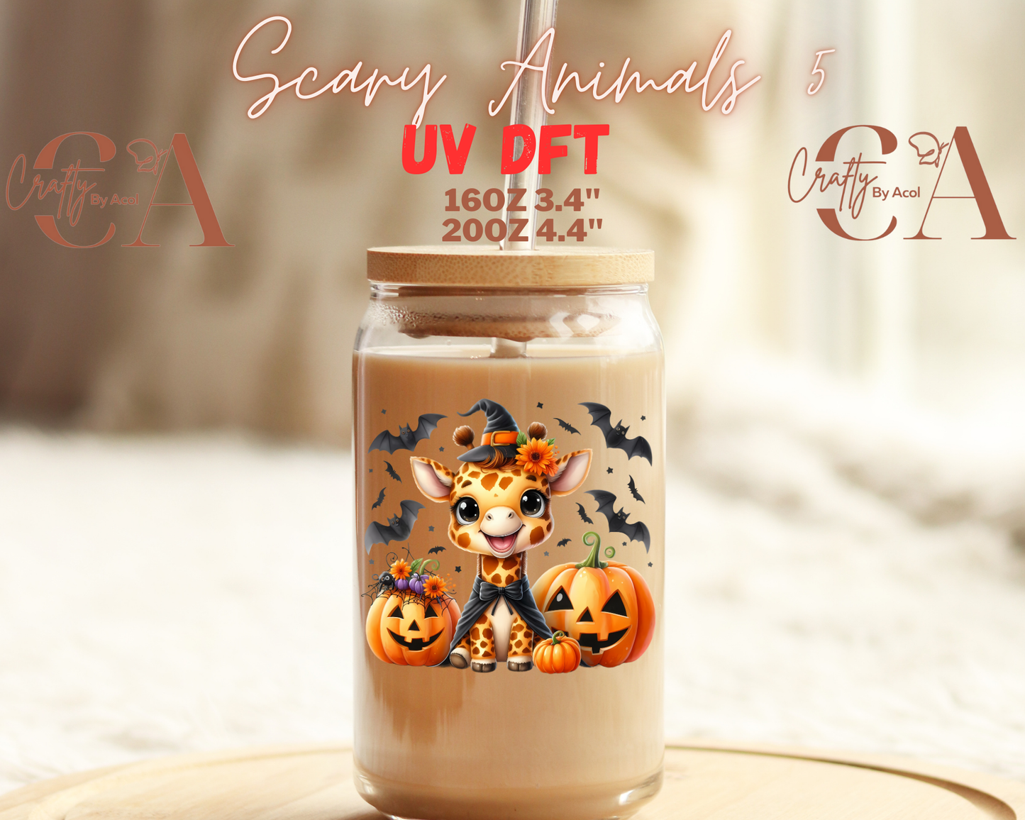 Scary Animals UV DFT Decal