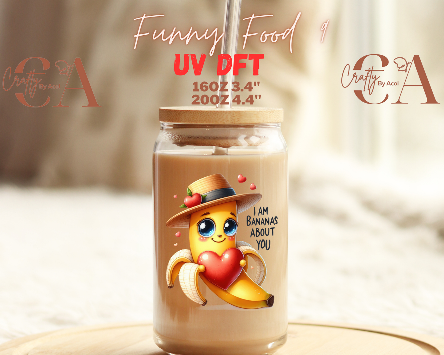 Funny Food Quotes Decal UV DFT Decal
