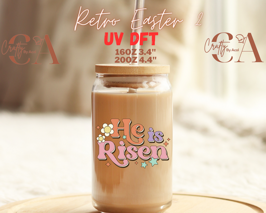 Retro Easter Decal UV DFT Decal