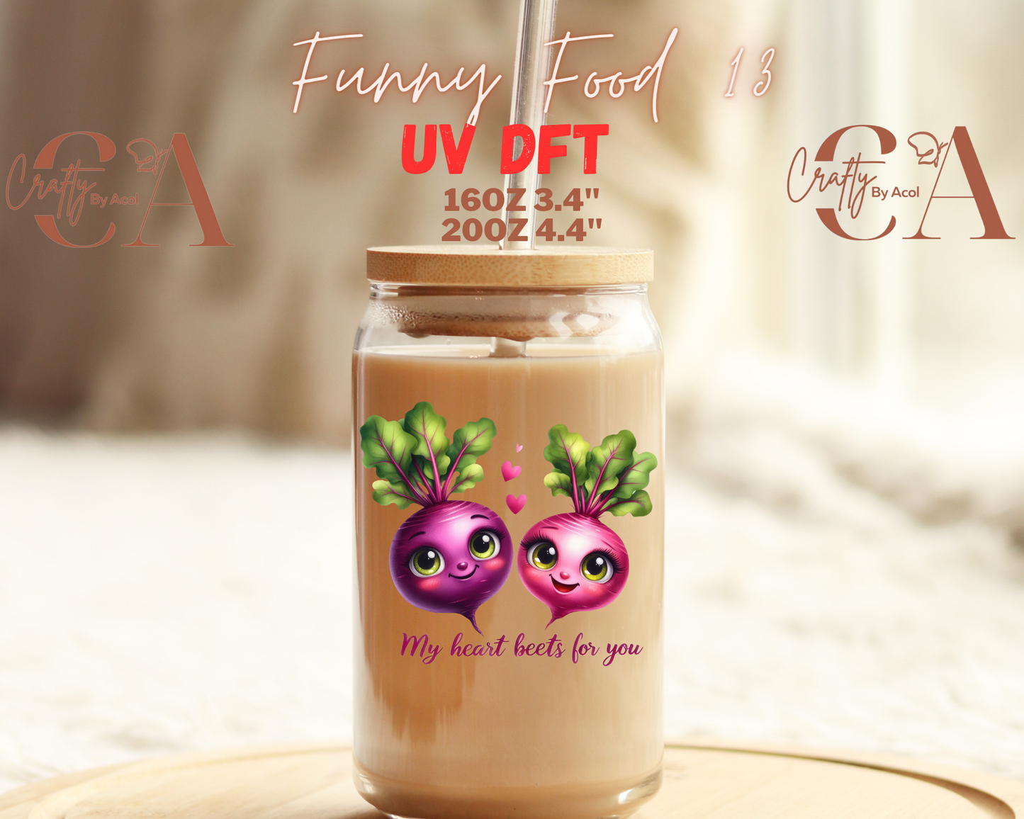 Funny Food Quotes Decal UV DFT Decal