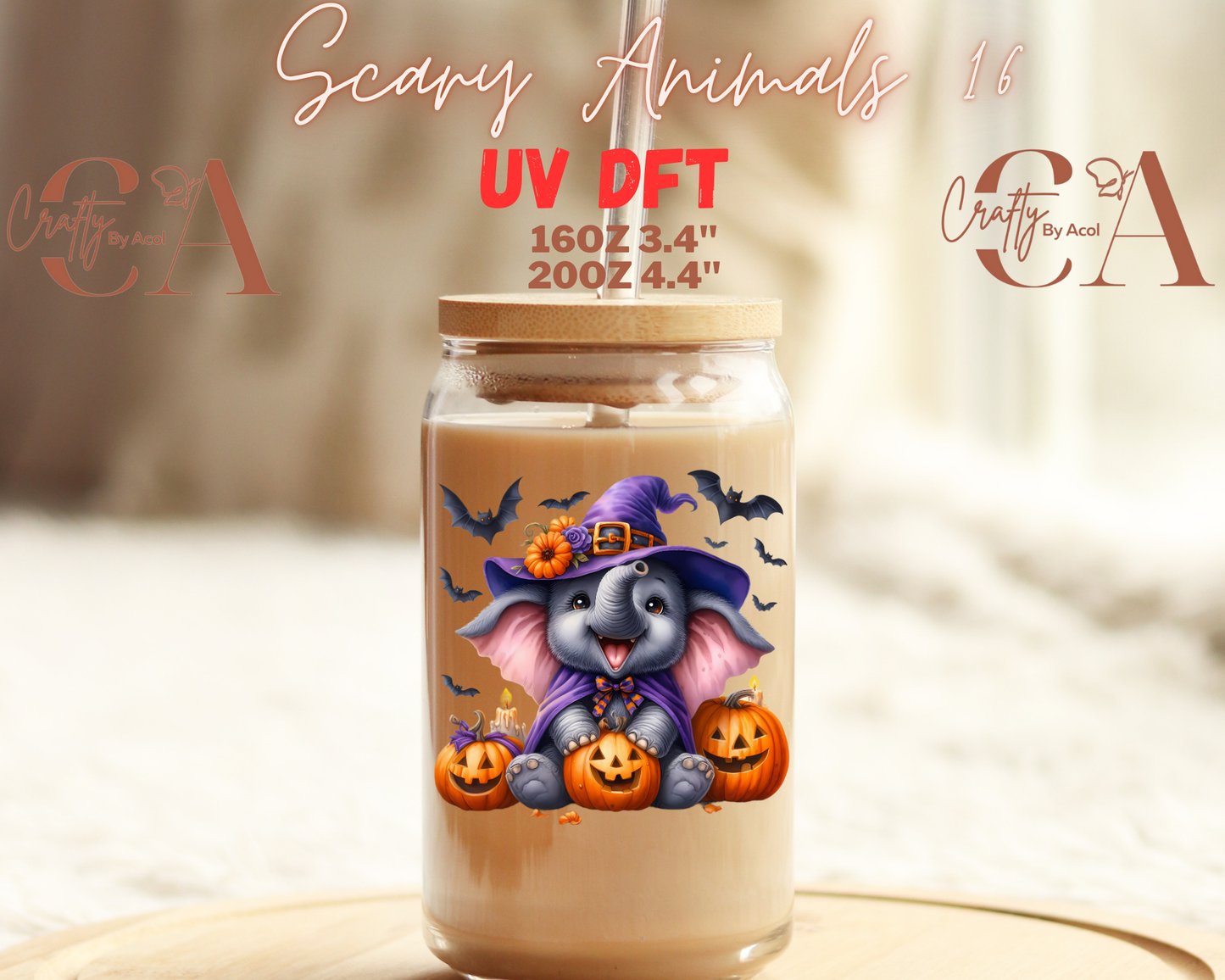 Scary Animals UV DFT Decal