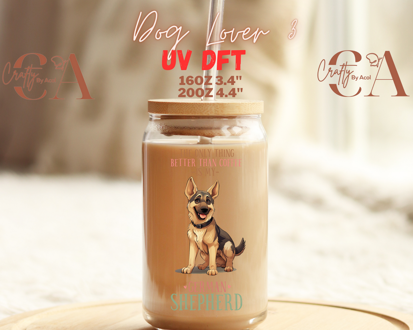 Dog Lover Decal UV DFT Decal