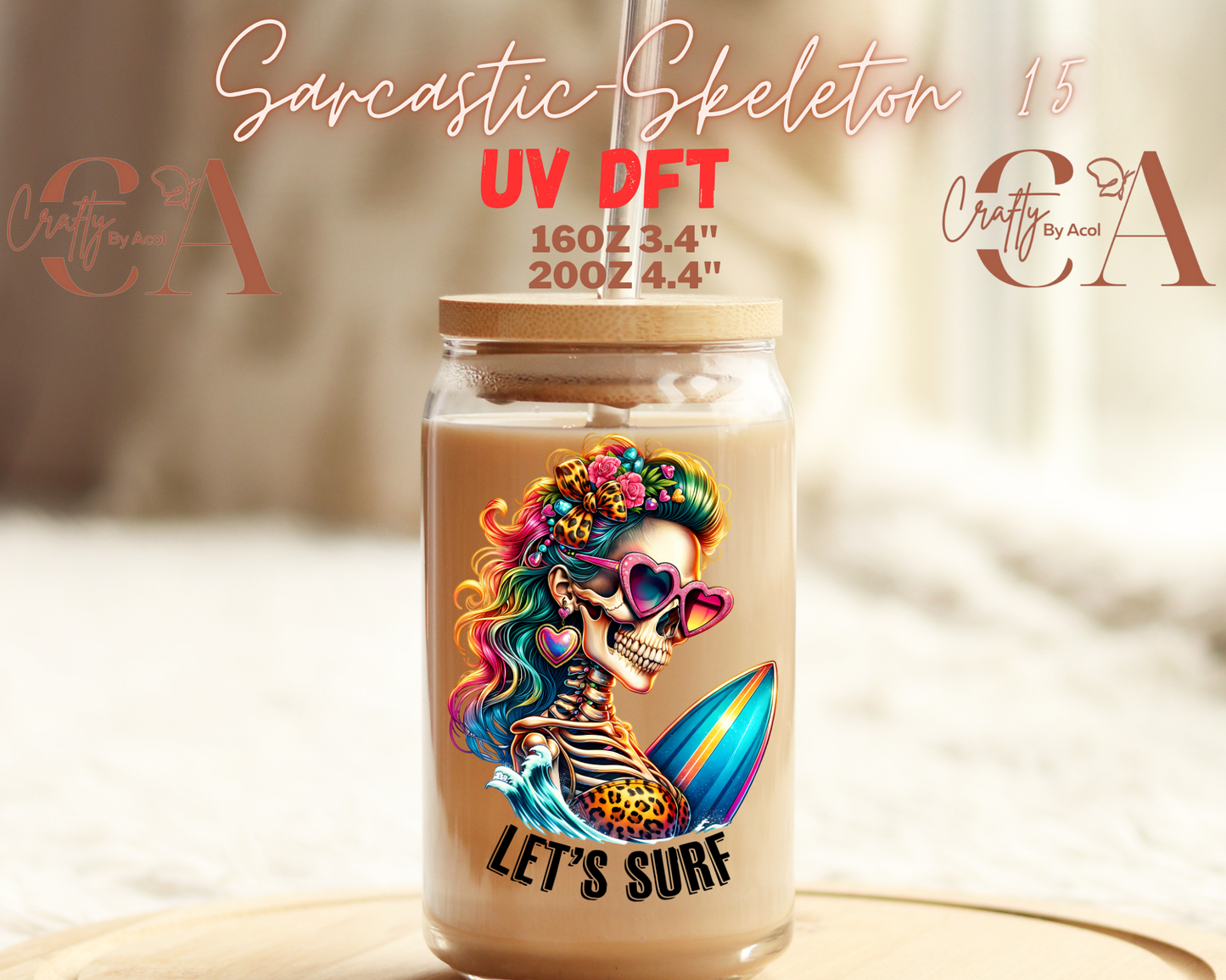 Sarcastic Skeleton UV DFT Decal