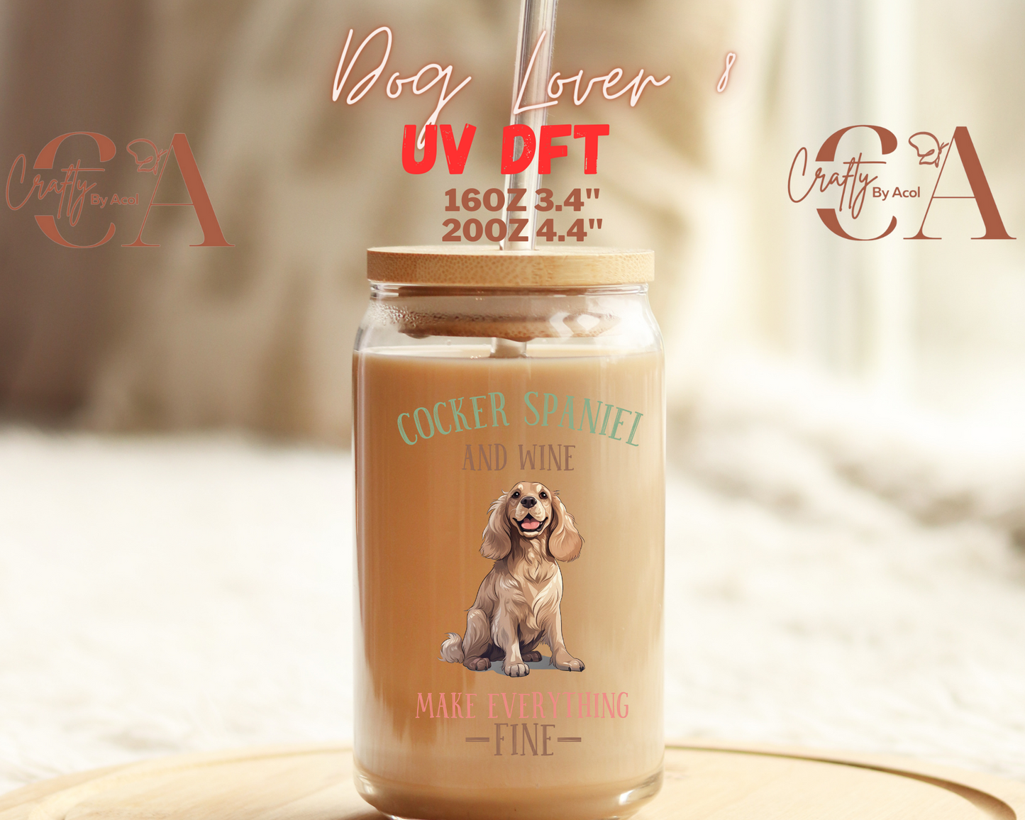 Dog Lover Decal UV DFT Decal