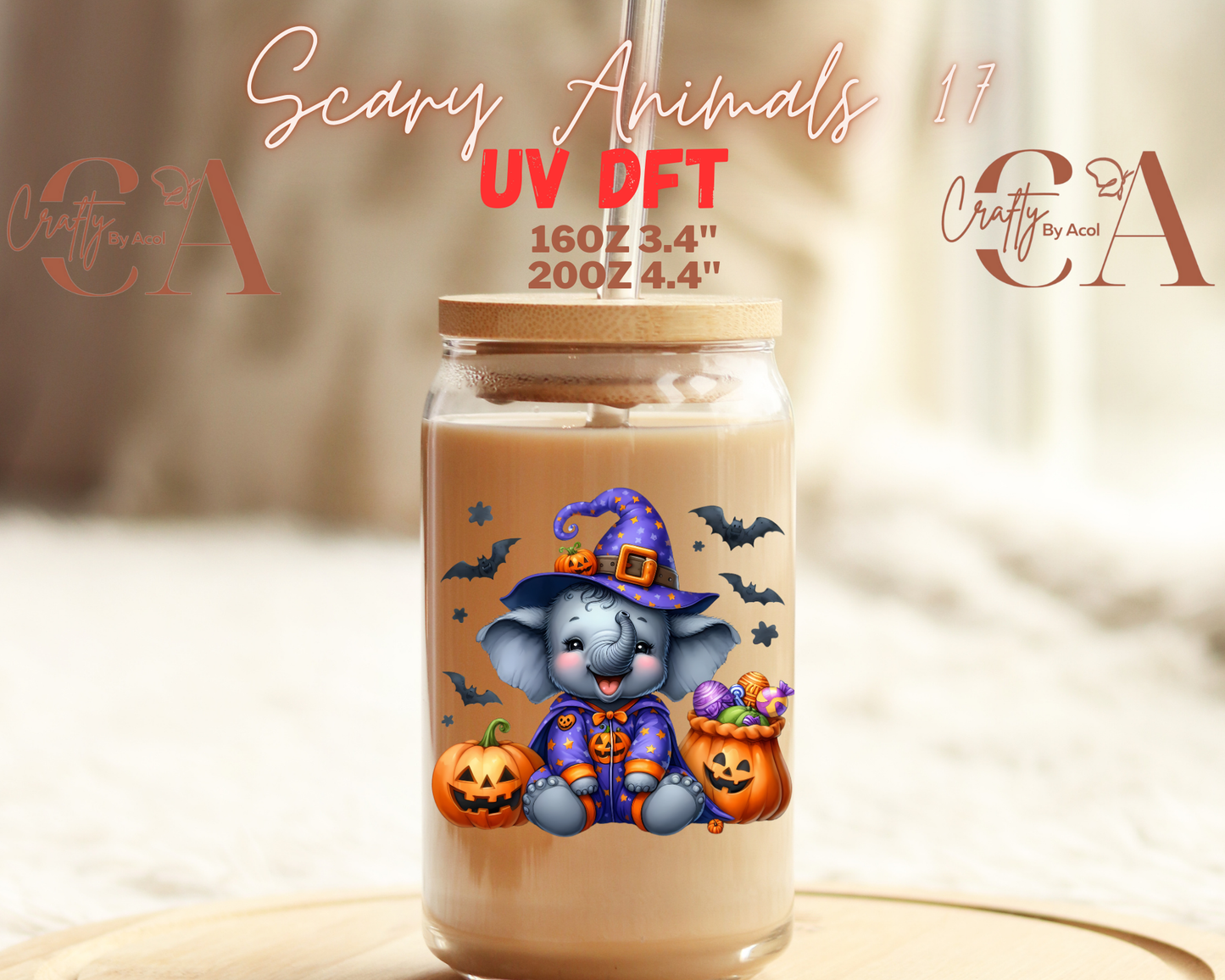 Scary Animals UV DFT Decal