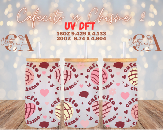 cafecito y Chisme 2 UV DFT Cup Wrap