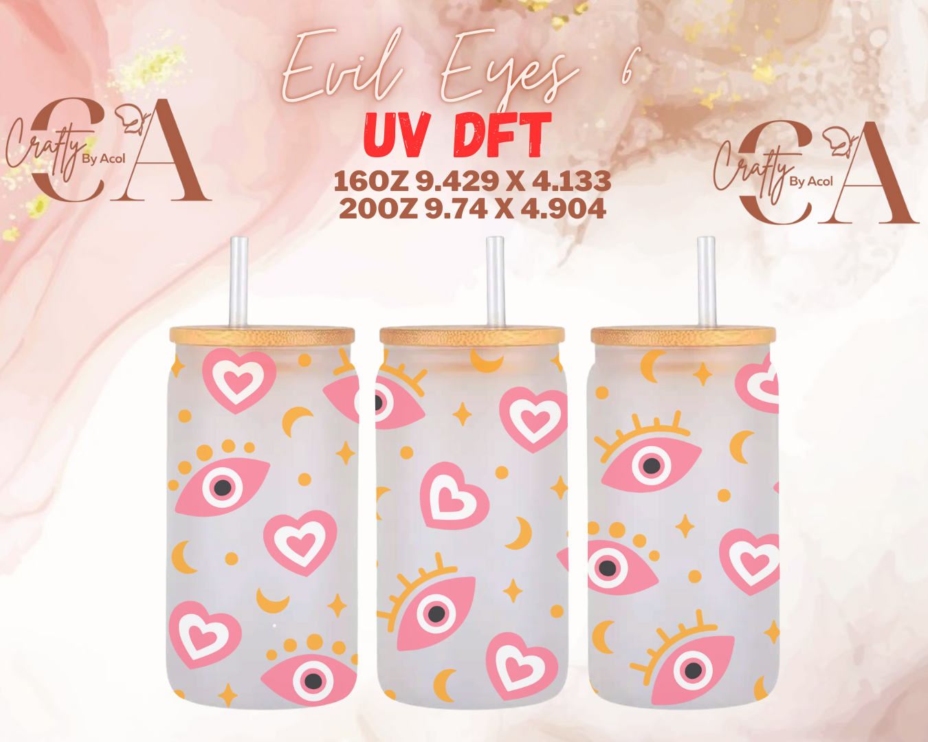 Evil Eyes UV DFT Cup Wrap