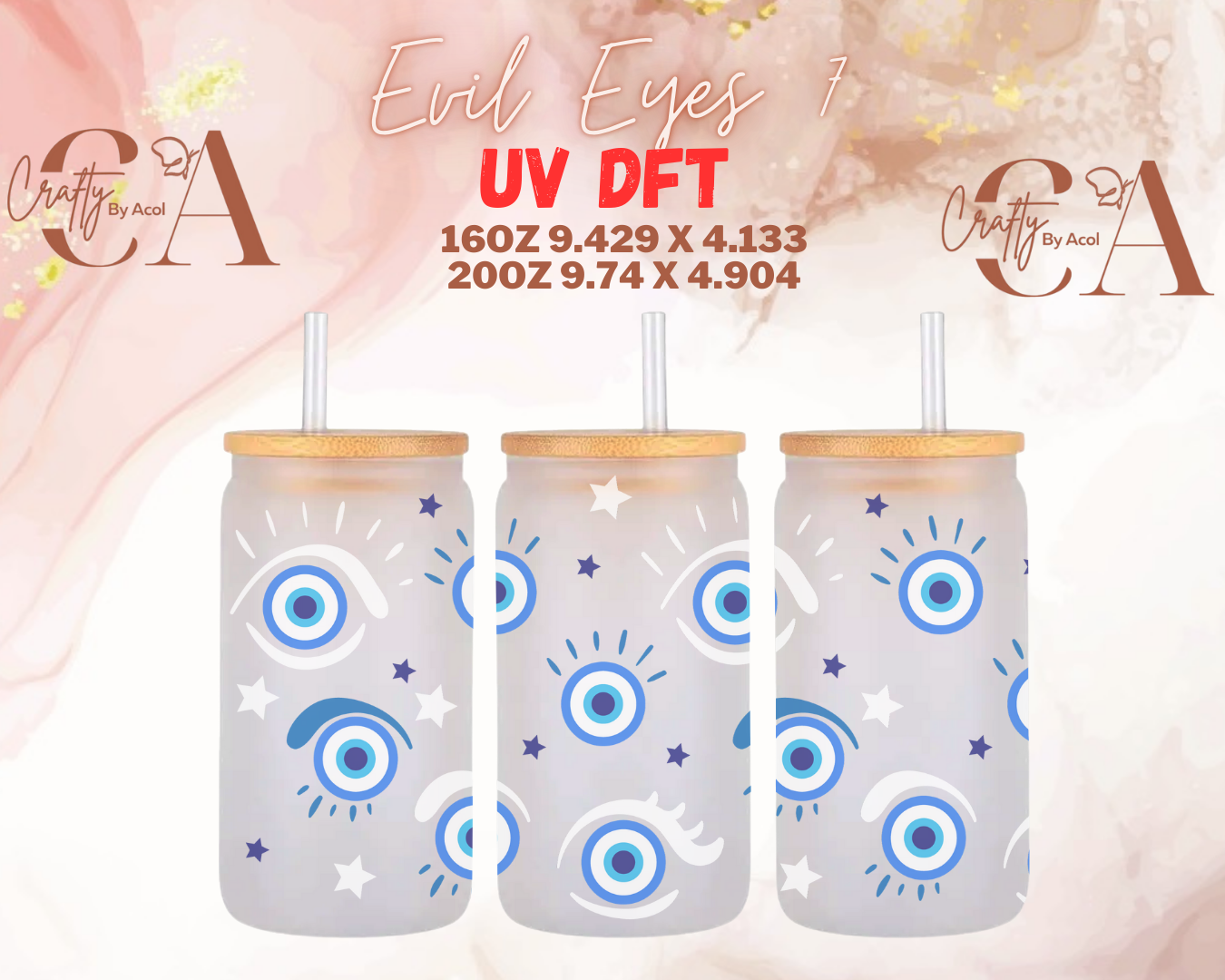 Evil Eyes UV DFT Cup Wrap