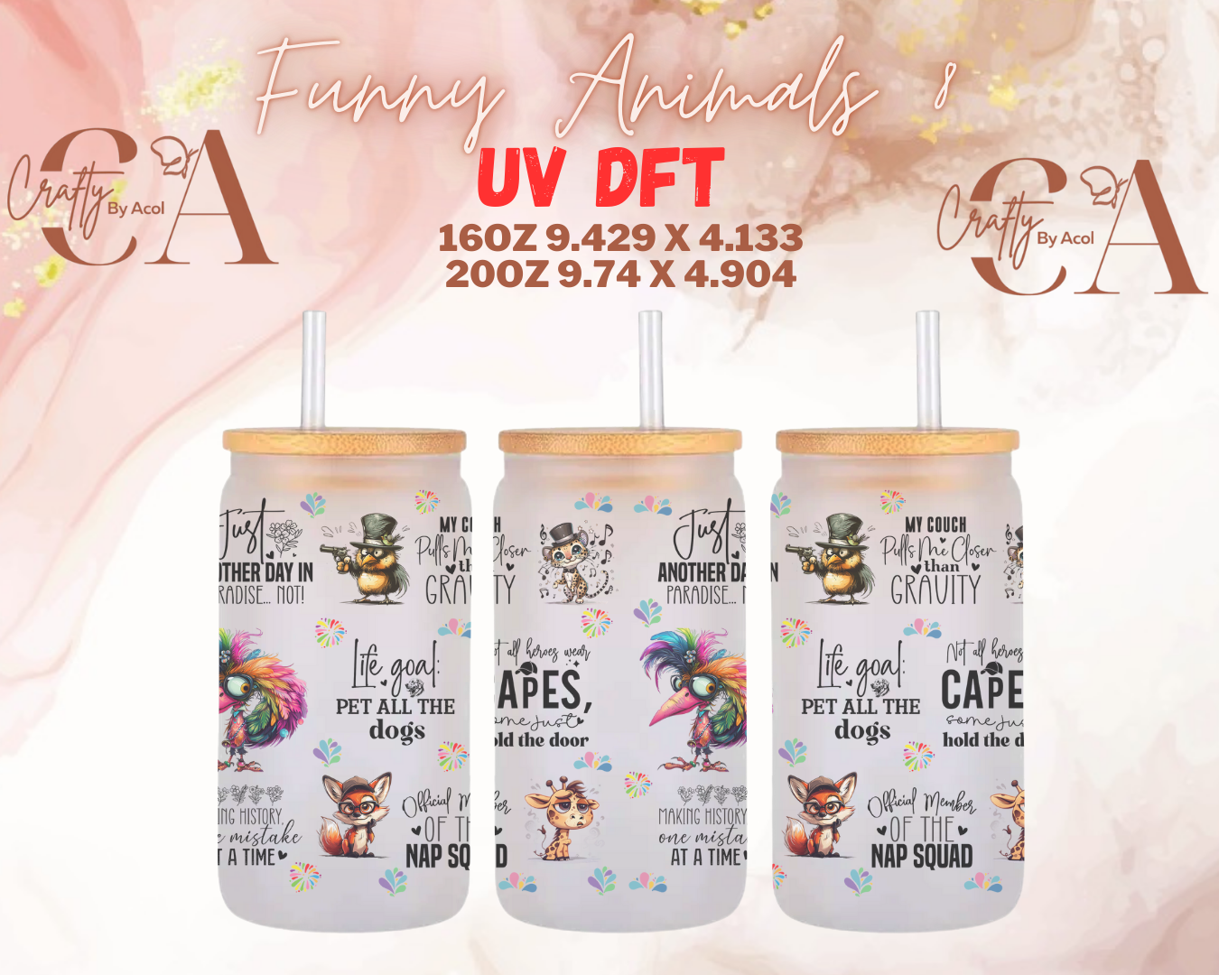 Funny Animals UV DFT