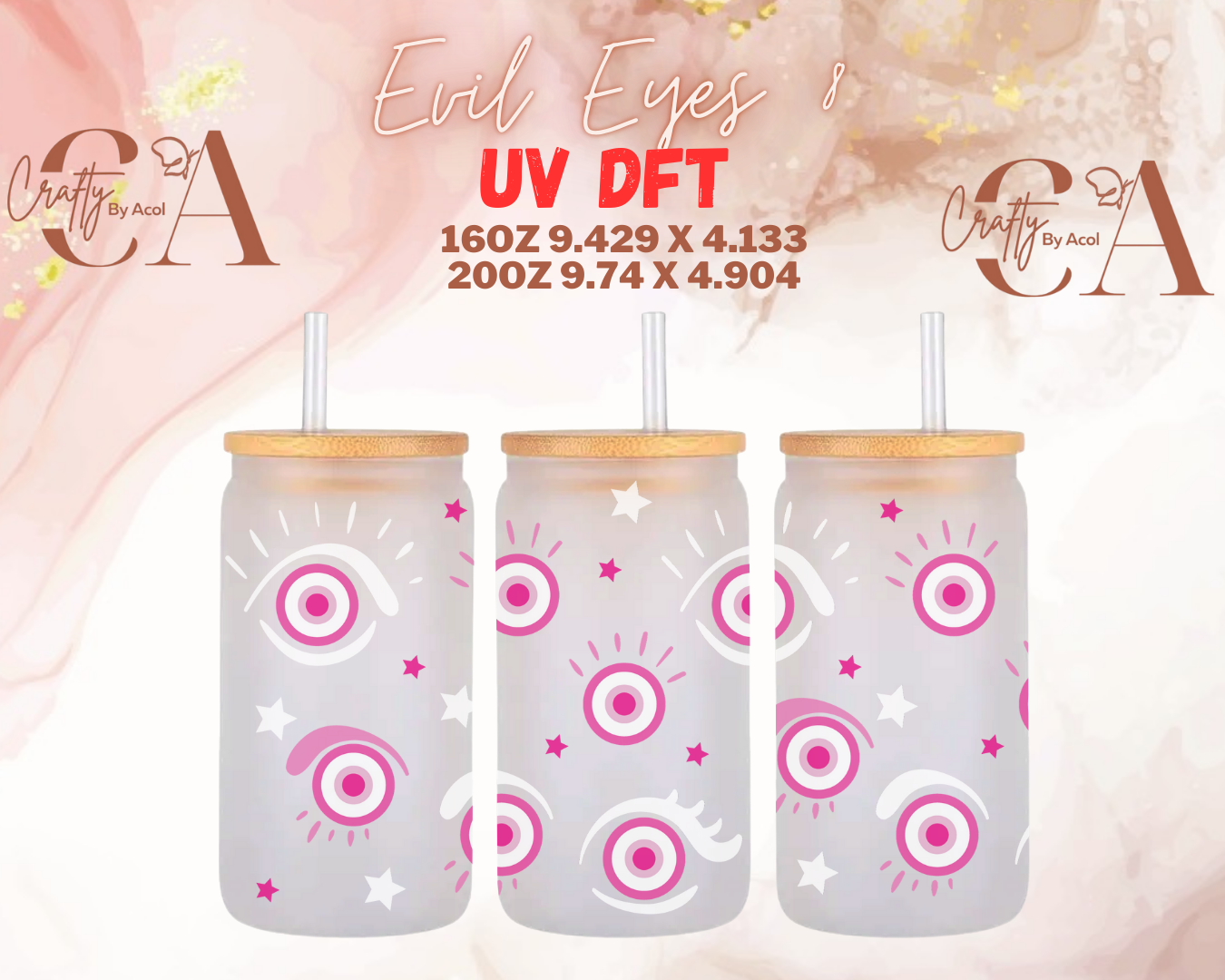 Evil Eyes UV DFT Cup Wrap