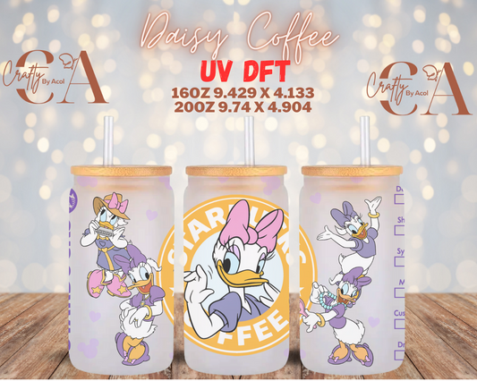 Daisy Coffee UV DFT Cup Wrap