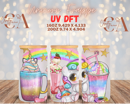 Unicorn Frappe UV DFT Cup Wrap