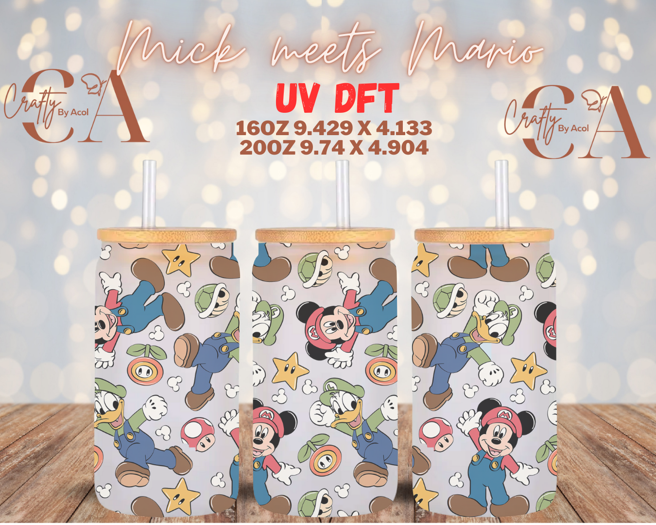 Mick meets Mario UV DFT Cup Wrap