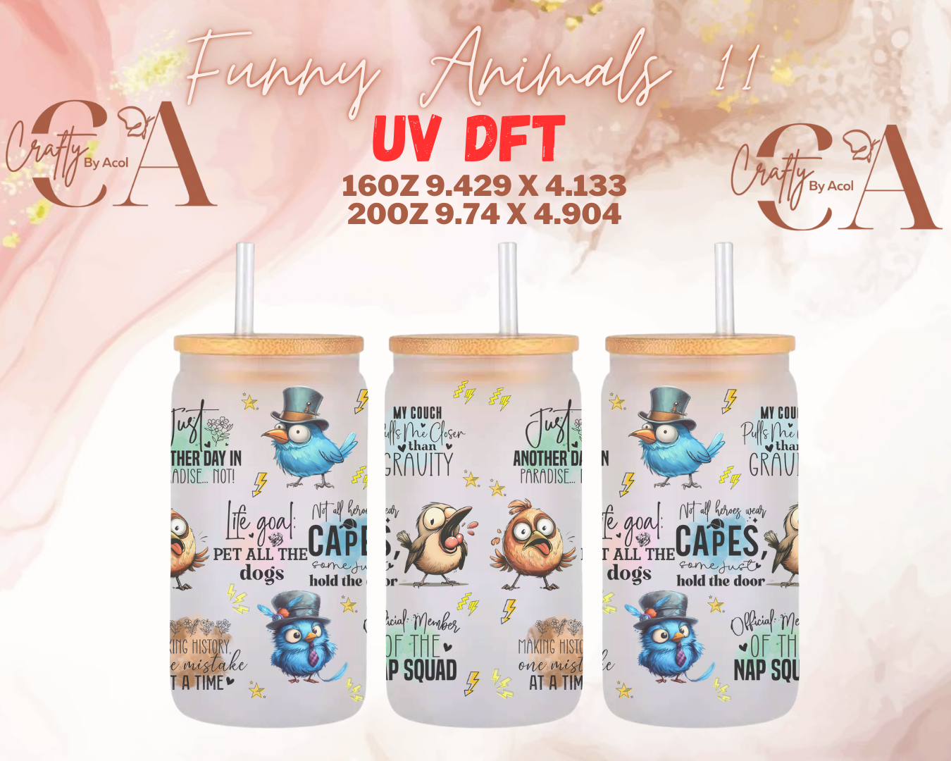 Funny Animals UV DFT