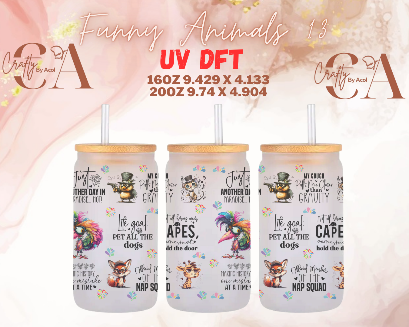 Funny Animals UV DFT