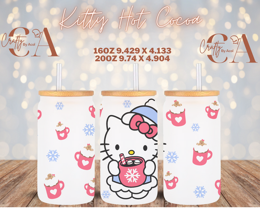 Kitty Hot Cocoa Vinyl Can Wrap