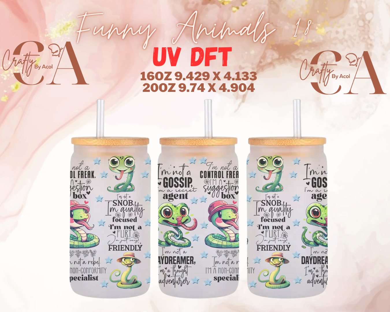 Funny Animals UV DFT