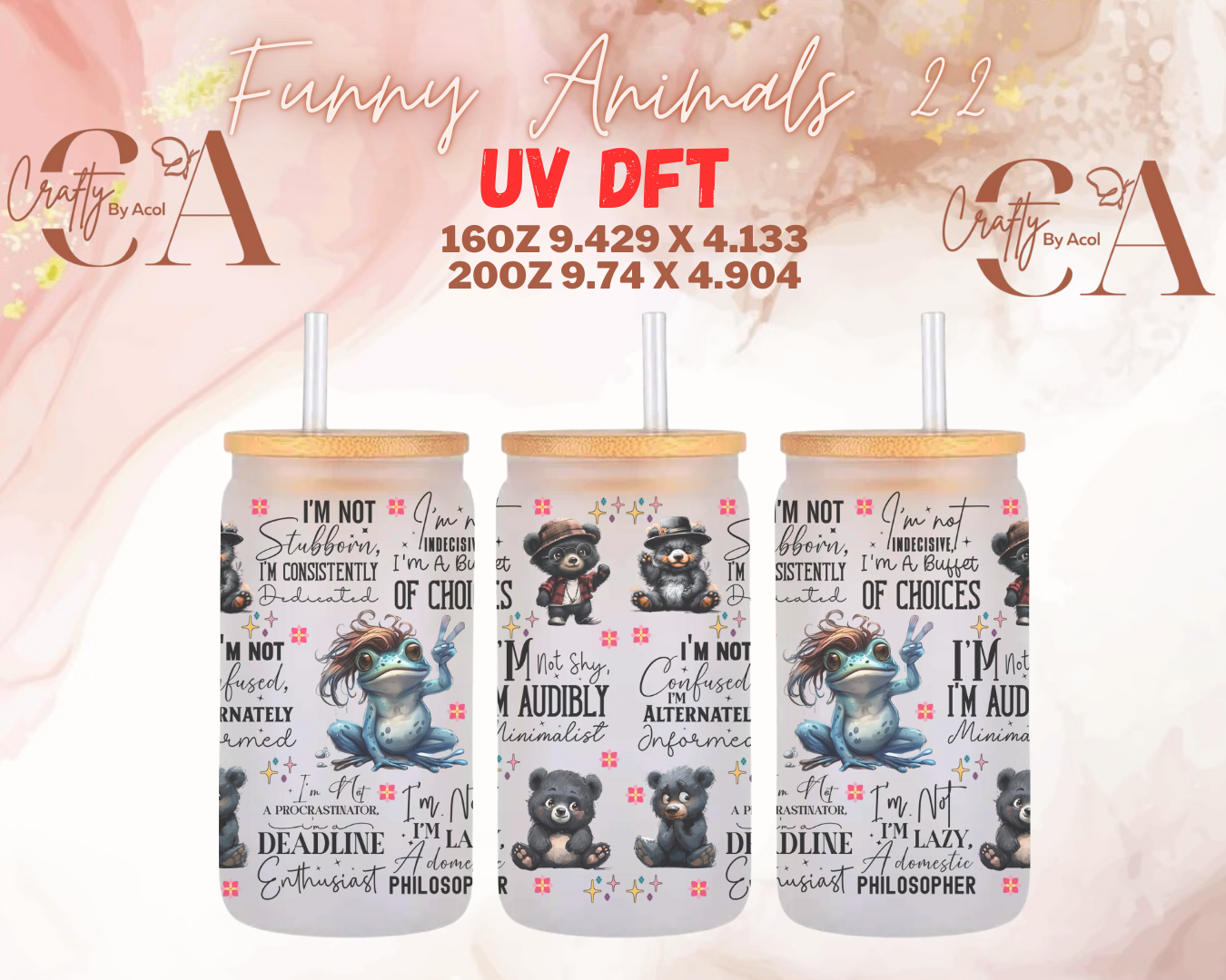 Funny Animals UV DFT