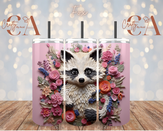 Fox 3d Vinyl Can Wrap