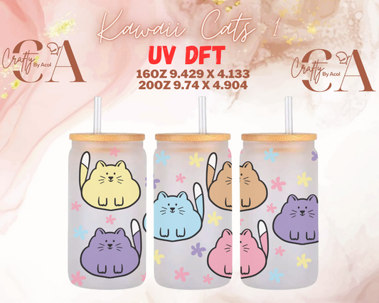 Kawaii Cats UV DFT Cup Wrap