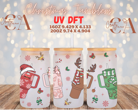 Christmas Tumblers UV DFT Cup Wrap