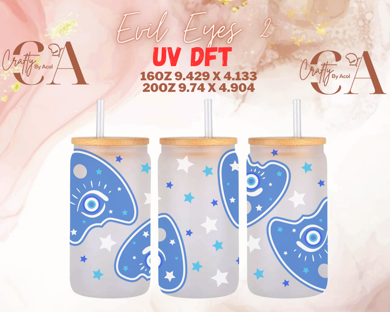 Evil Eyes UV DFT Cup Wrap