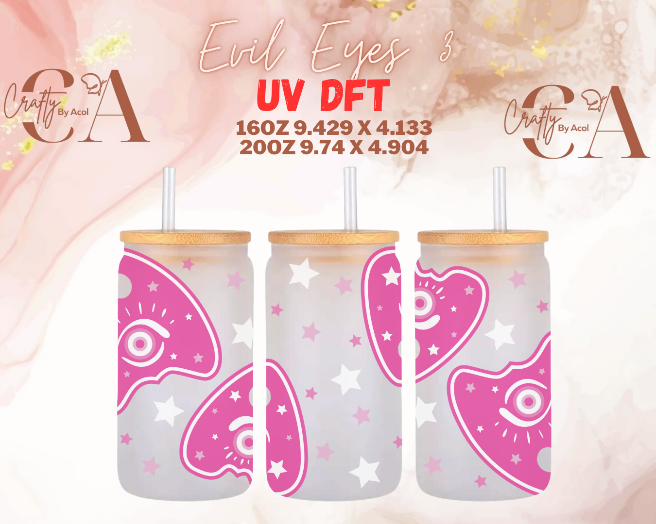 Evil Eyes UV DFT Cup Wrap
