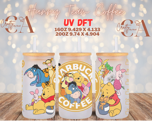 Hunny Team Coffee UV DFT Cup Wrap