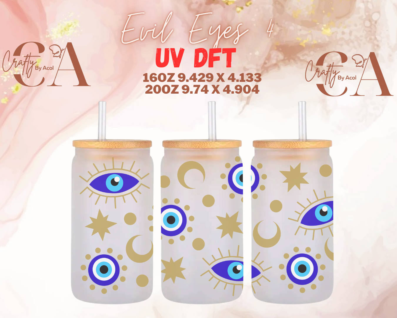 Evil Eyes UV DFT Cup Wrap