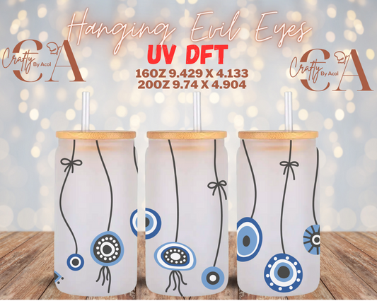 Hanging Evil Eyes UV DFT Cup Wrap