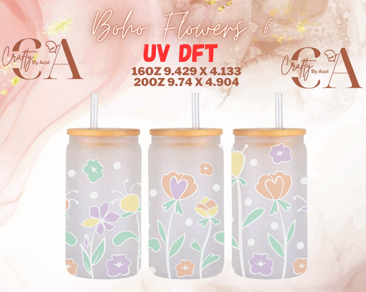 Boho Flowers UV DFT Cup Wrap (Copy)