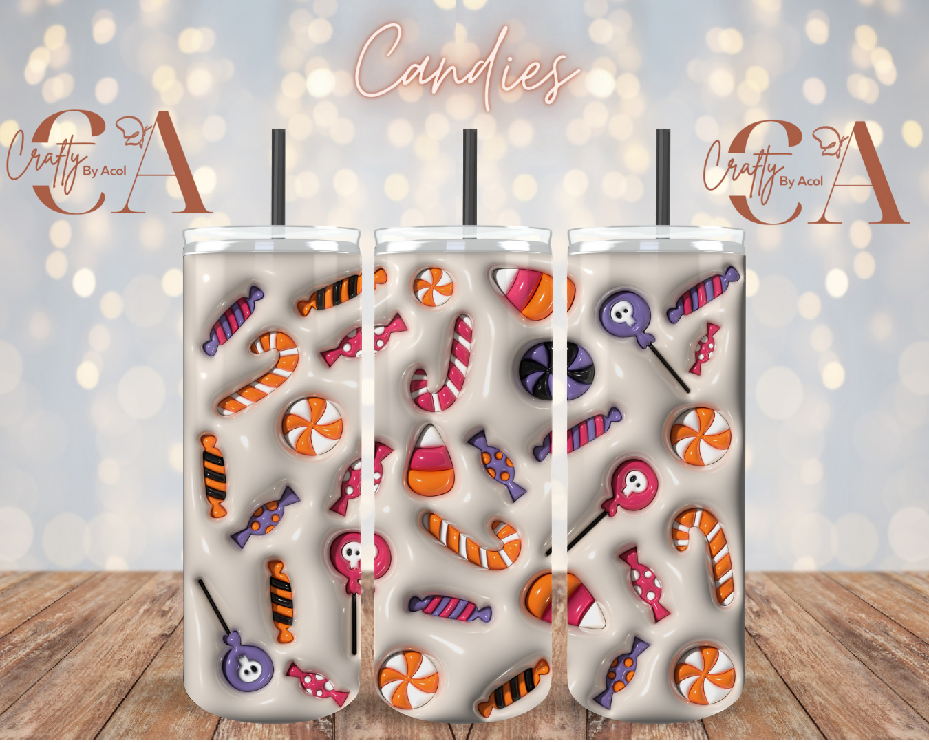 Candies Vinyl Can Wrap