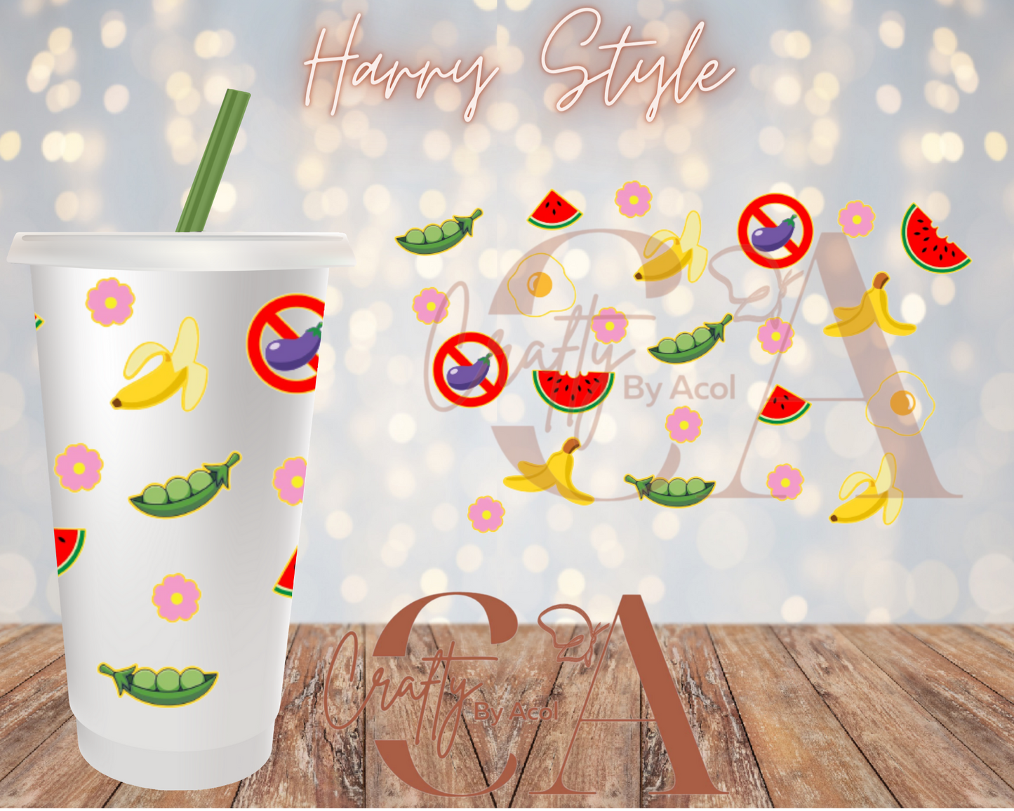 Harry Style Vinyl Can Wrap