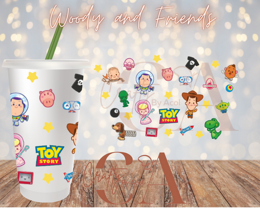 Woody and Friends Vinyl Can Wrap