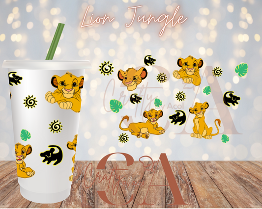 Lion Jungle Vinyl Can Wrap
