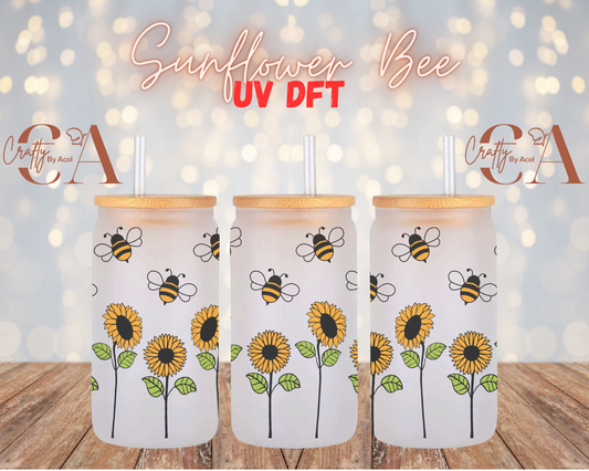 Sunflower Bee UV DFT Cup Wrap