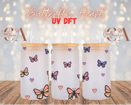 Butterfly Heart UV DFT Cup Wrap