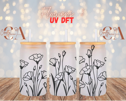 Flowers 3 UV DFT Cup Wrap