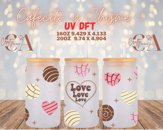 Cafecito y Chisme 5 UV DFT Cup Wrap