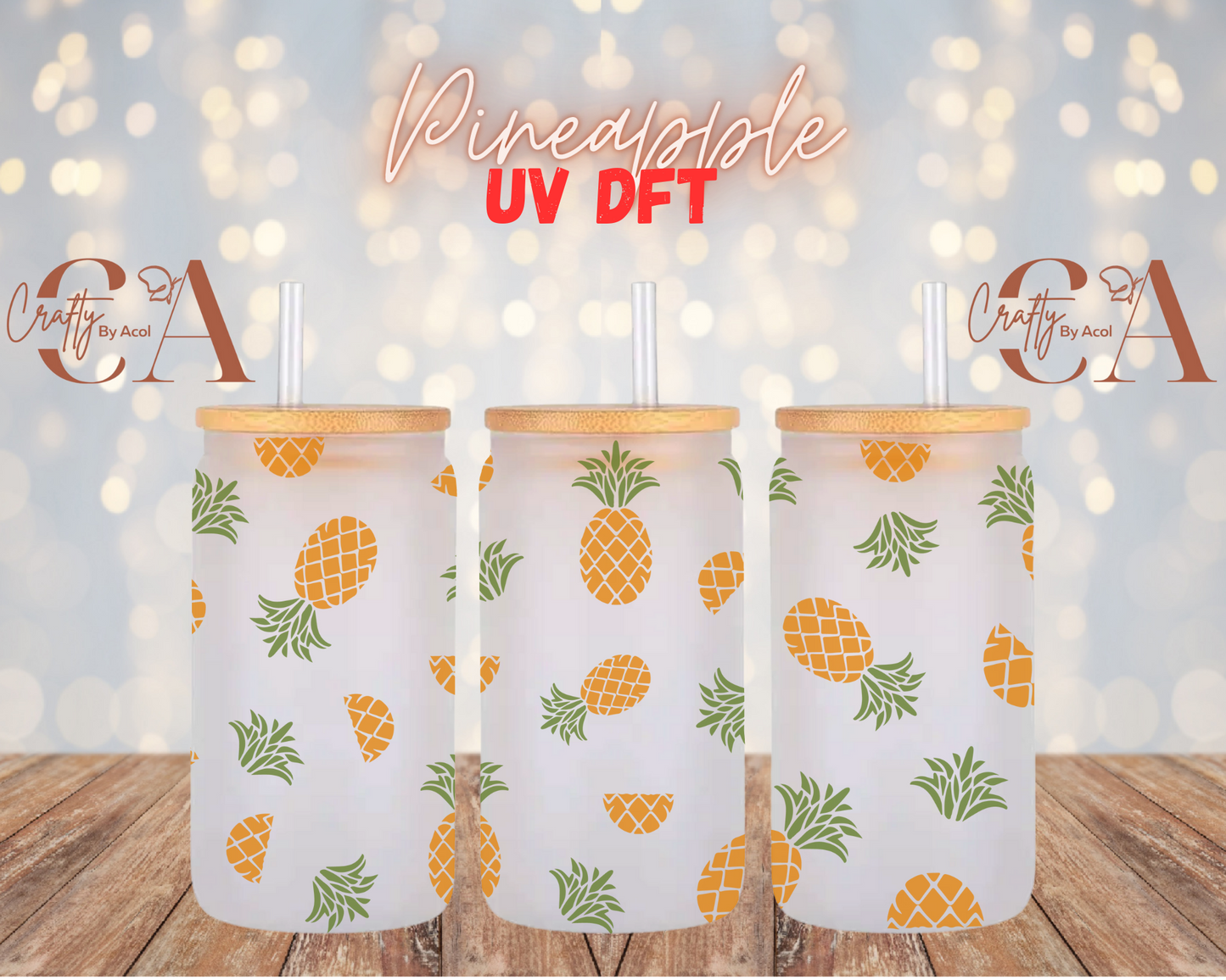 Pineapple UV DFT Cup Wrap