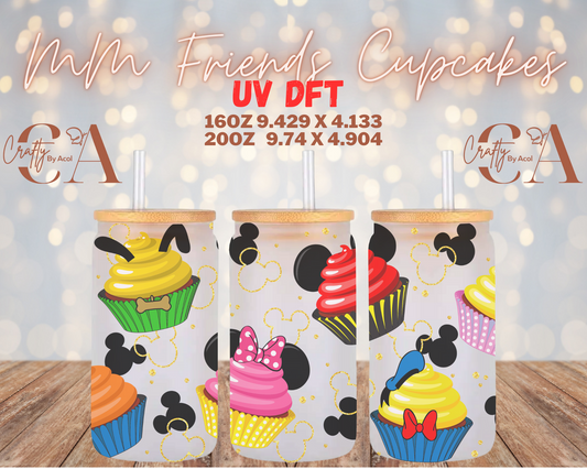 MM Friends Cupcakes UV DFT Cup Wrap