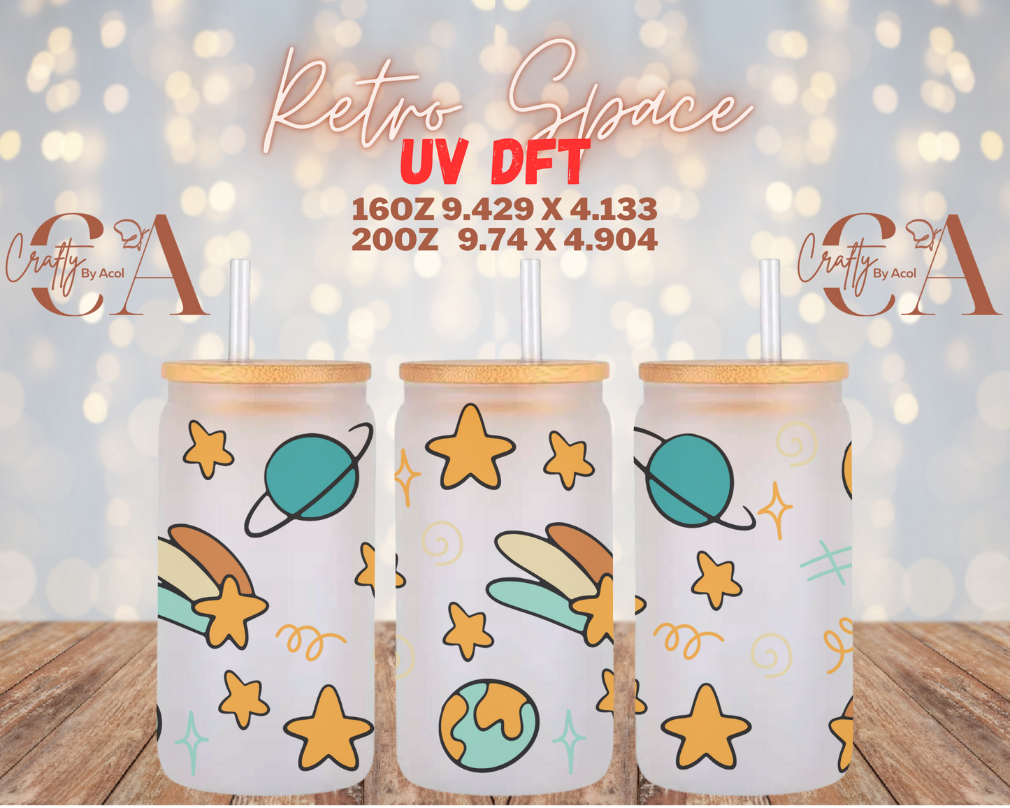 Retro Space UV DFT Cup Wrap