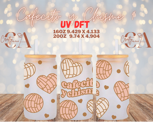 Cafecito y Chisme 9 UV DFT Cup Wrap