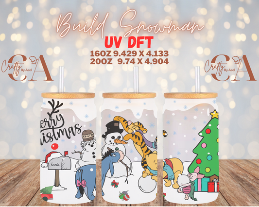Build Snowman UV DFT Cup Wrap