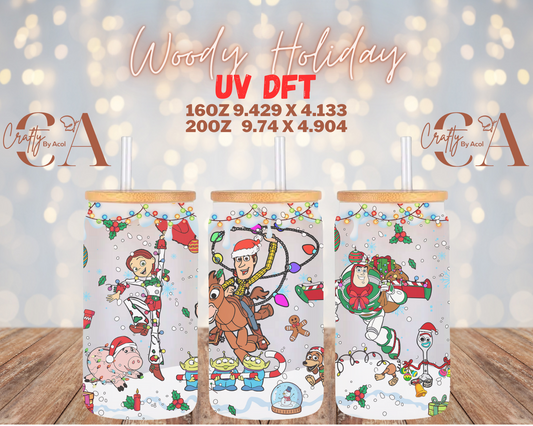 Woody Holiday UV DFT Cup Wrap