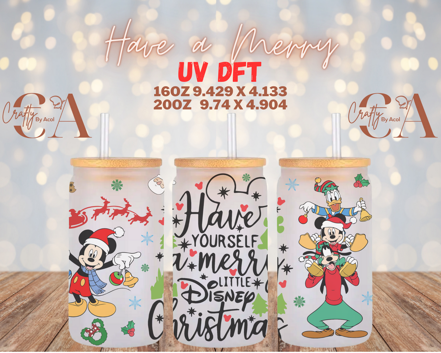 Have a Merry UV DFT Cup Wrap