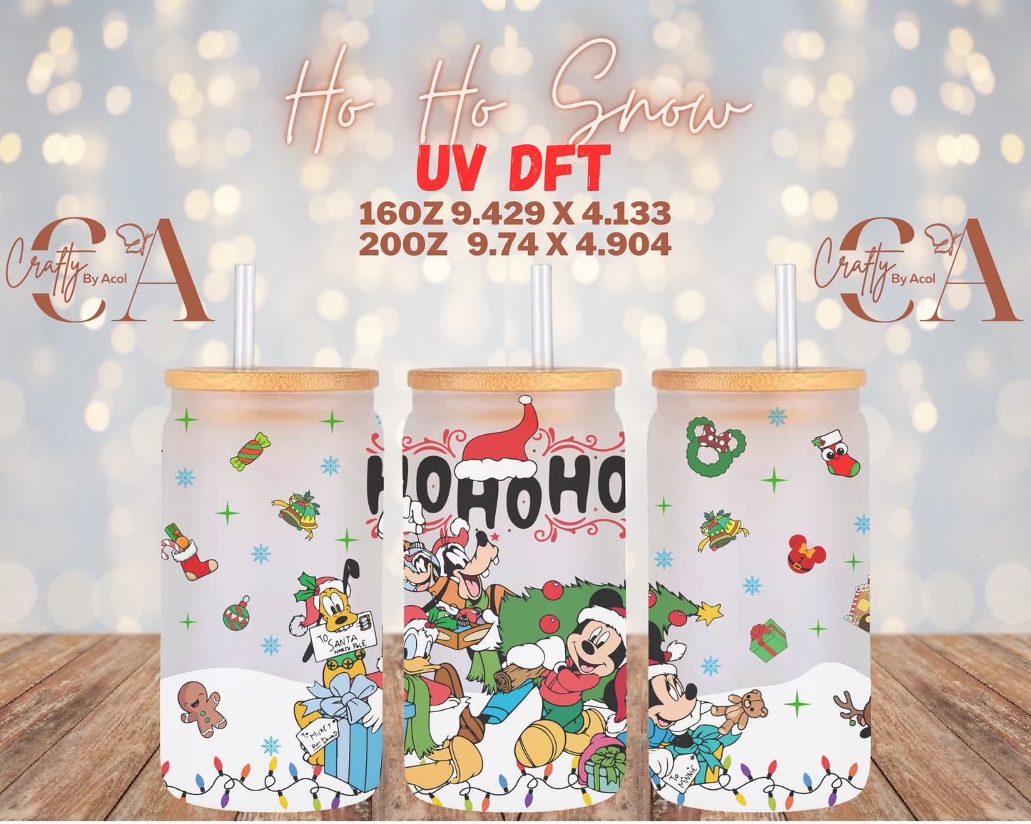 Ho Ho Snow UV DFT Cup Wrap