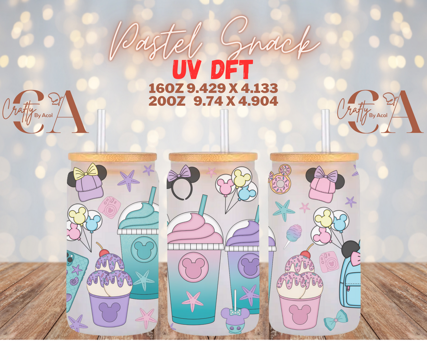 Pastel Snack UV DFT Cup Wrap