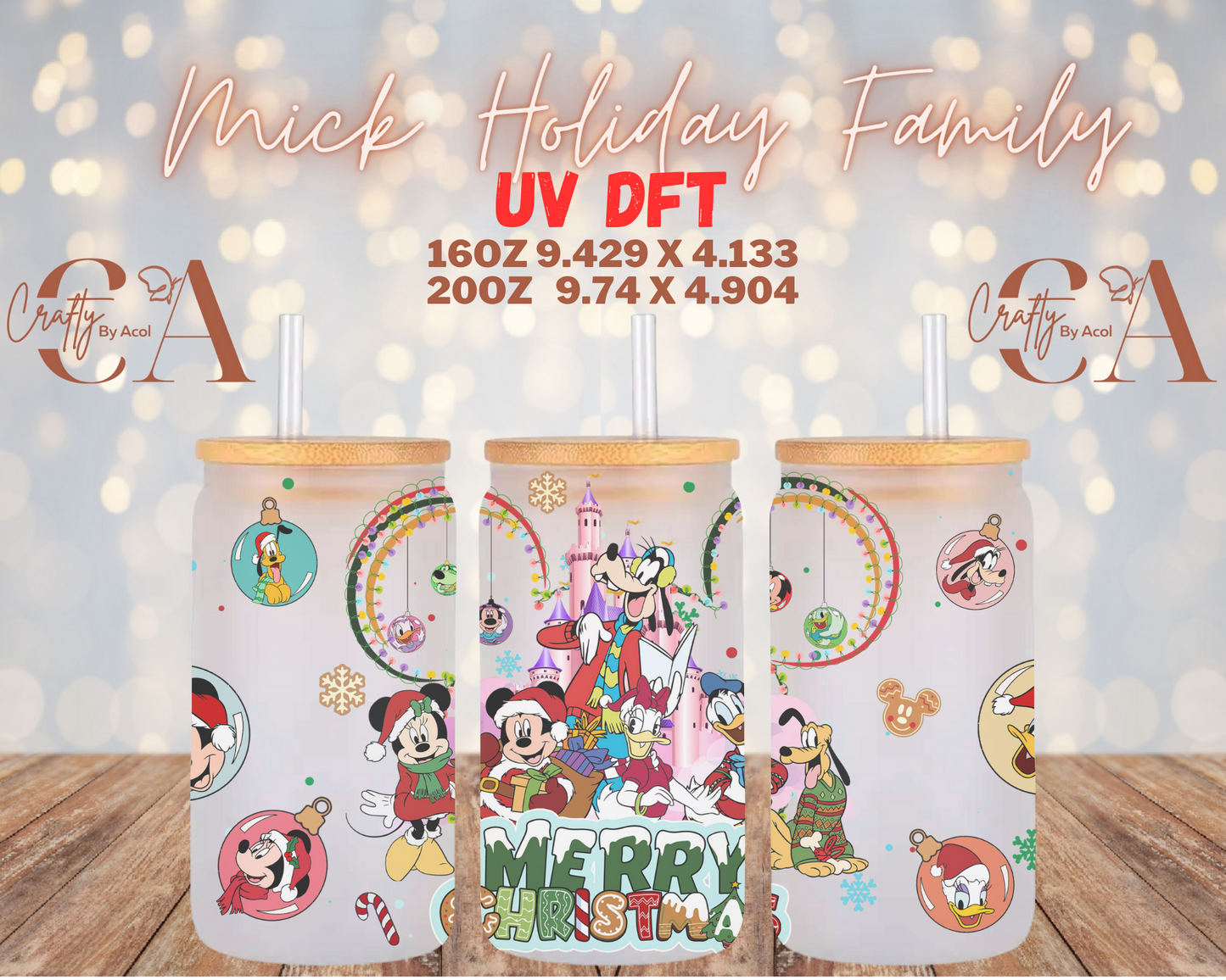 Mick Holiday Family UV DFT Cup Wrap